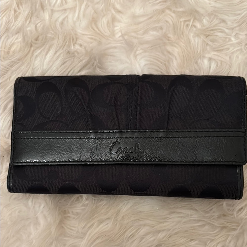 Coach Black Signature Wallet